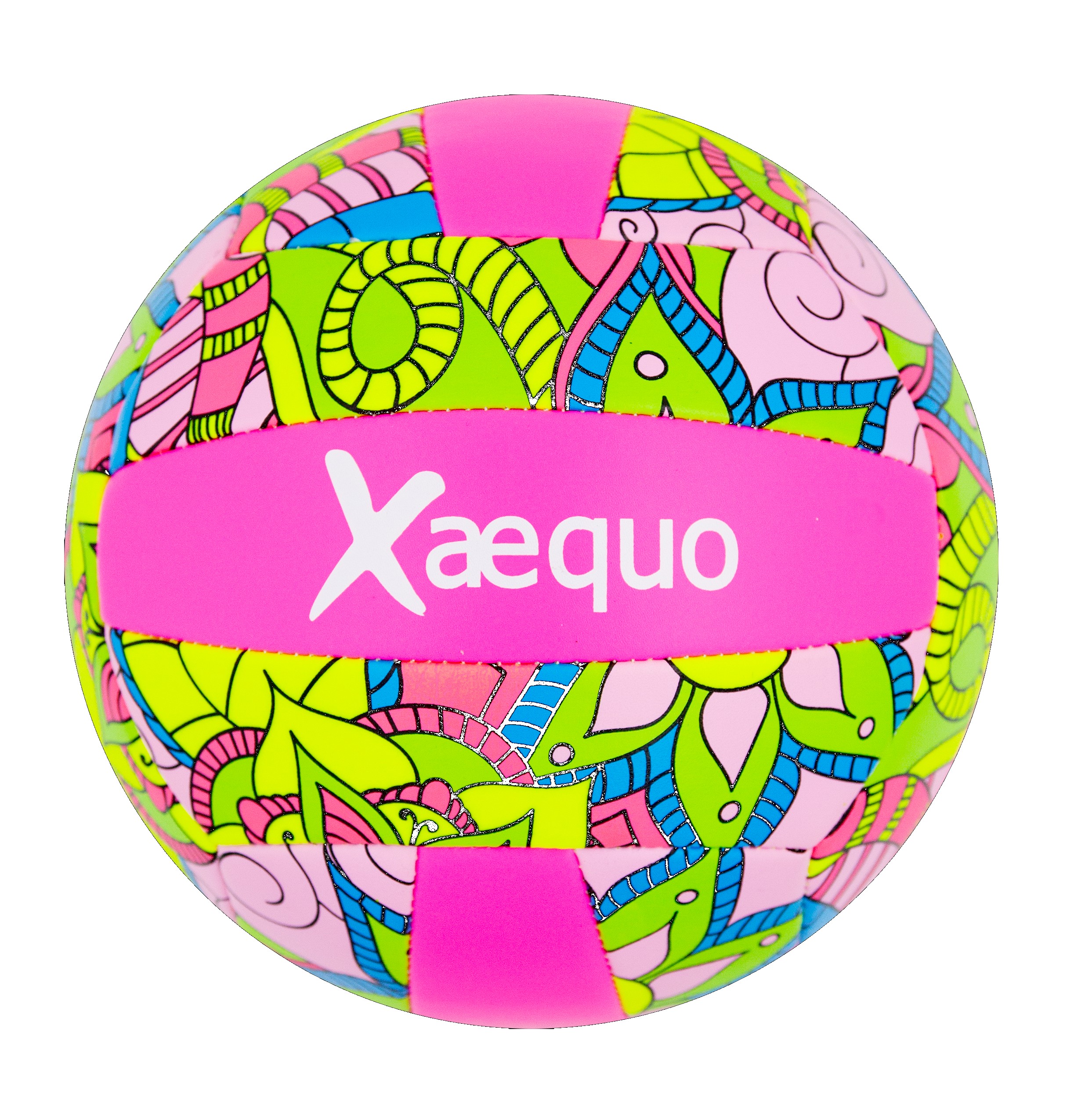 XAEQUO ARTÍSTICO DE VOLEIBOL PLAYA CON COSTURA ROS?v=6982b521ca12a