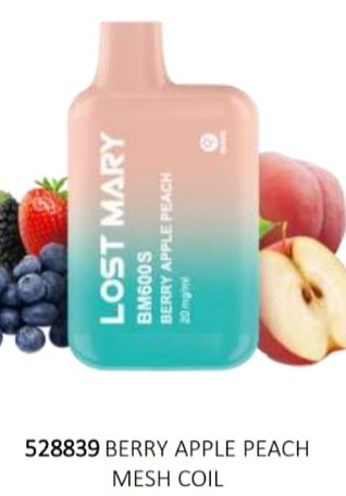 BERRY APPE PEACH MESH COIL 20 MG 600 PUFF?v=69b37d5e7ea1b