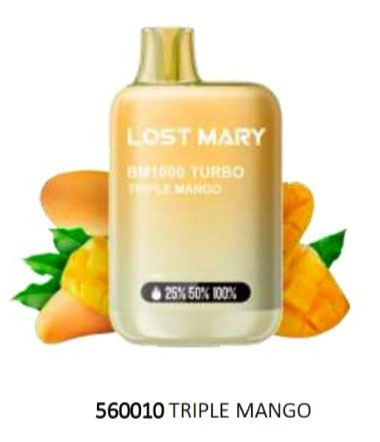LOST MARY BM1000 TURBO TRIPLE MANGO 20 MG?v=69bf376322d34