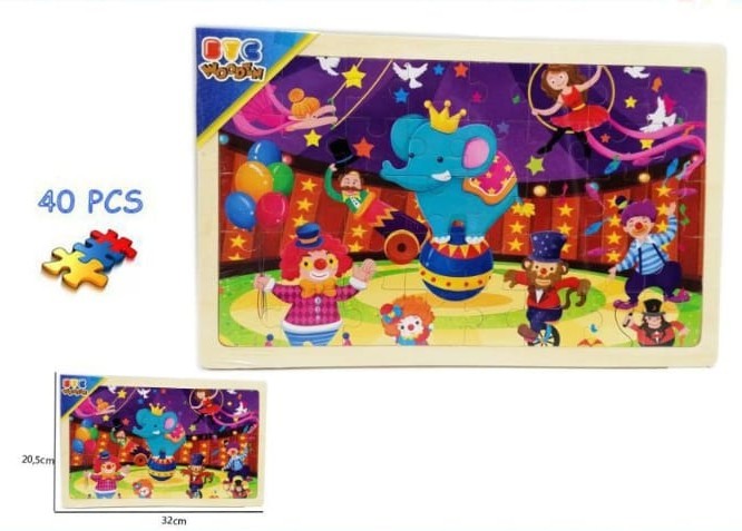 PUZZLE MADERA CIRCO 40 PCS?v=69b37d5e61798