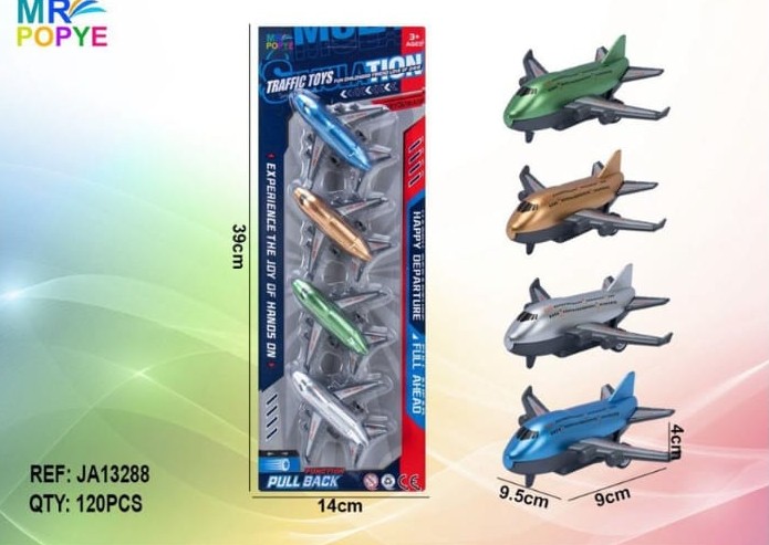 PULL BACK RACERS AVION 4PCS?v=69b37d5f72eed